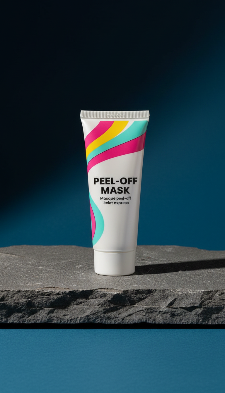 Express radiance peel-off mask in a new setting